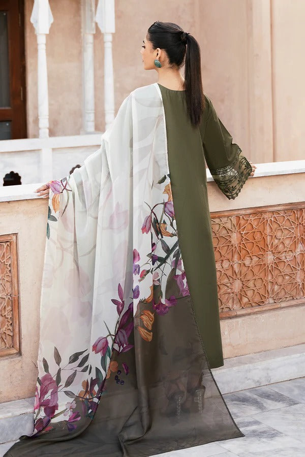 EID COLLECTION Izel Embroidered lawn Three Piece IZ-05