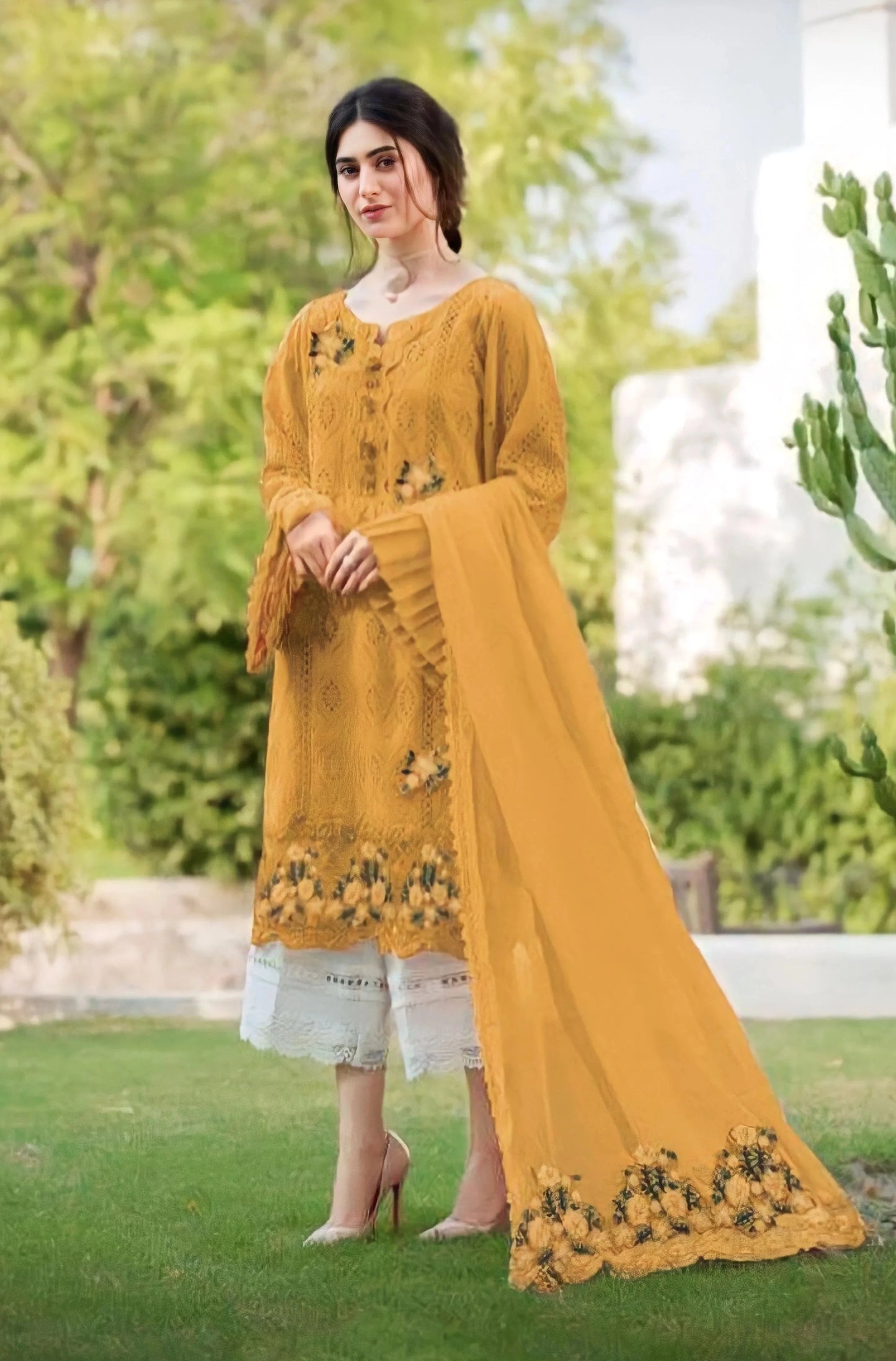 Bareeze Dhanak Embroidered Three Piece BR-5027