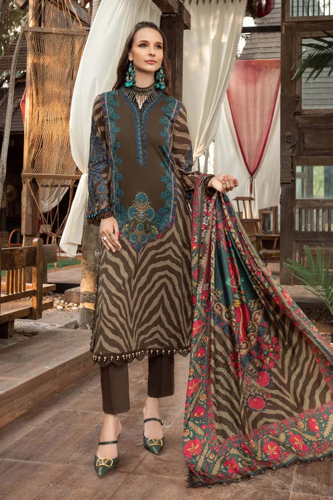 D#720 Printed Three Piece winter Collection