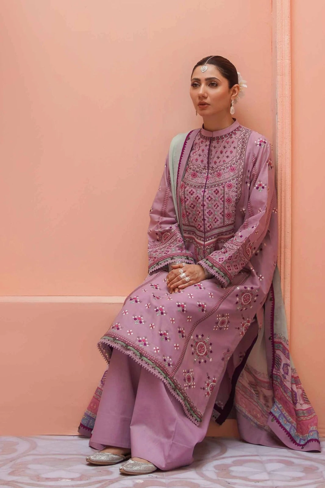 Zarashahjhan Embroidered Lawn Three Piece ZSJ-15