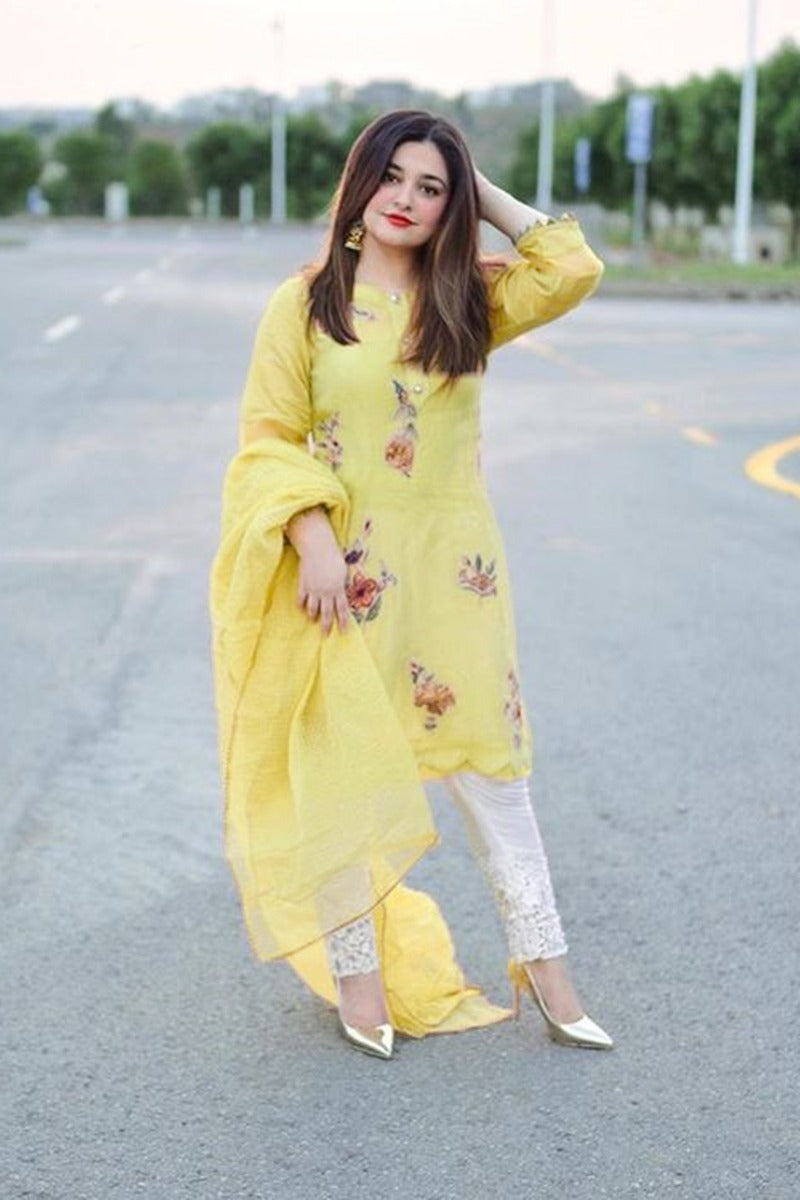 Embroidered Lawn Three Piece Farah Talib Aziz FTA-740