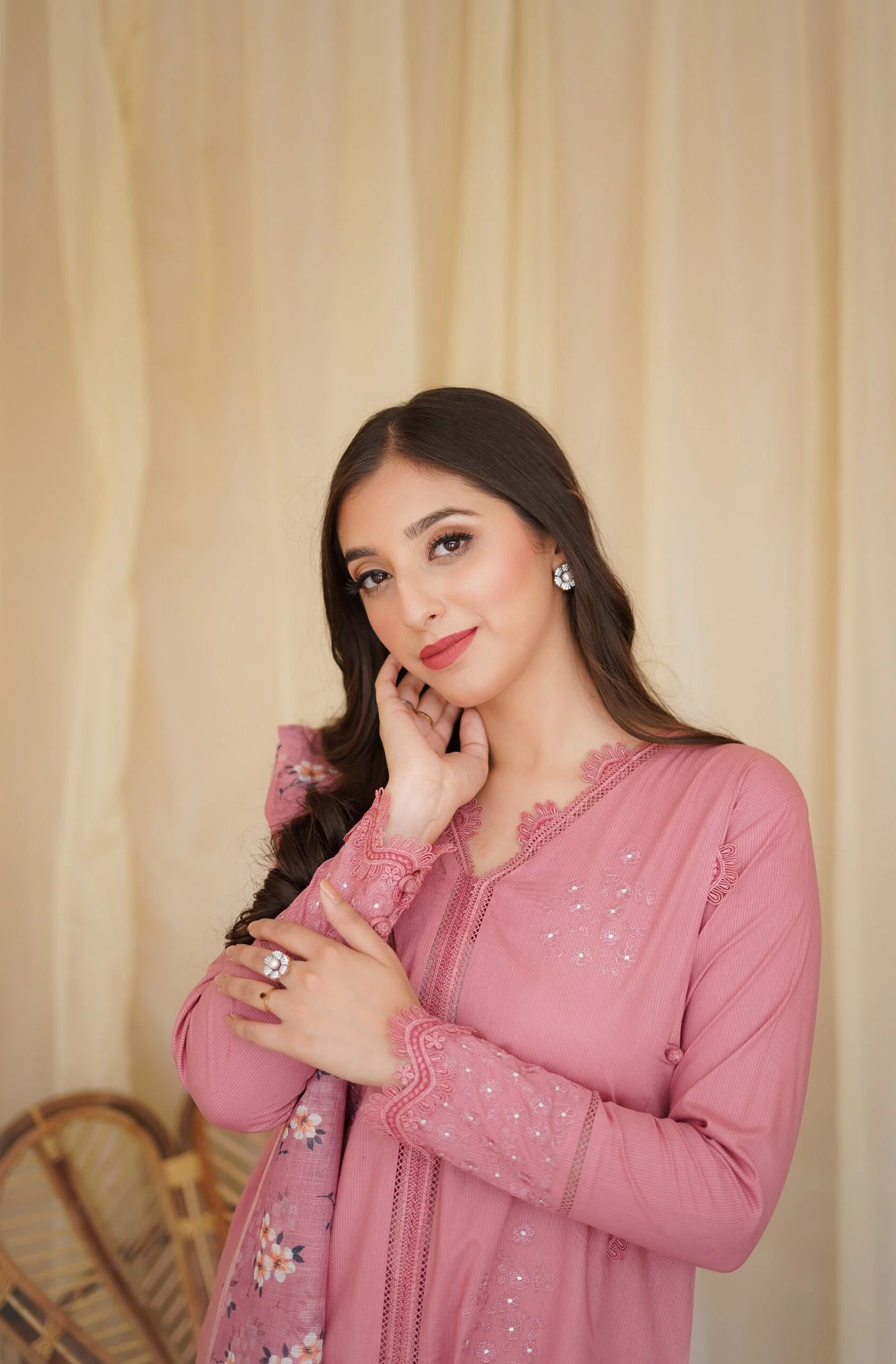 femalechoice Fcc-437 Dhanak Embroidered three piece