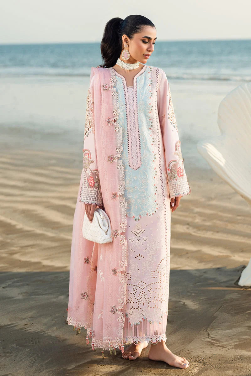 Qalamkar Chikenkari Embroidered lawn Three Piece QL-230