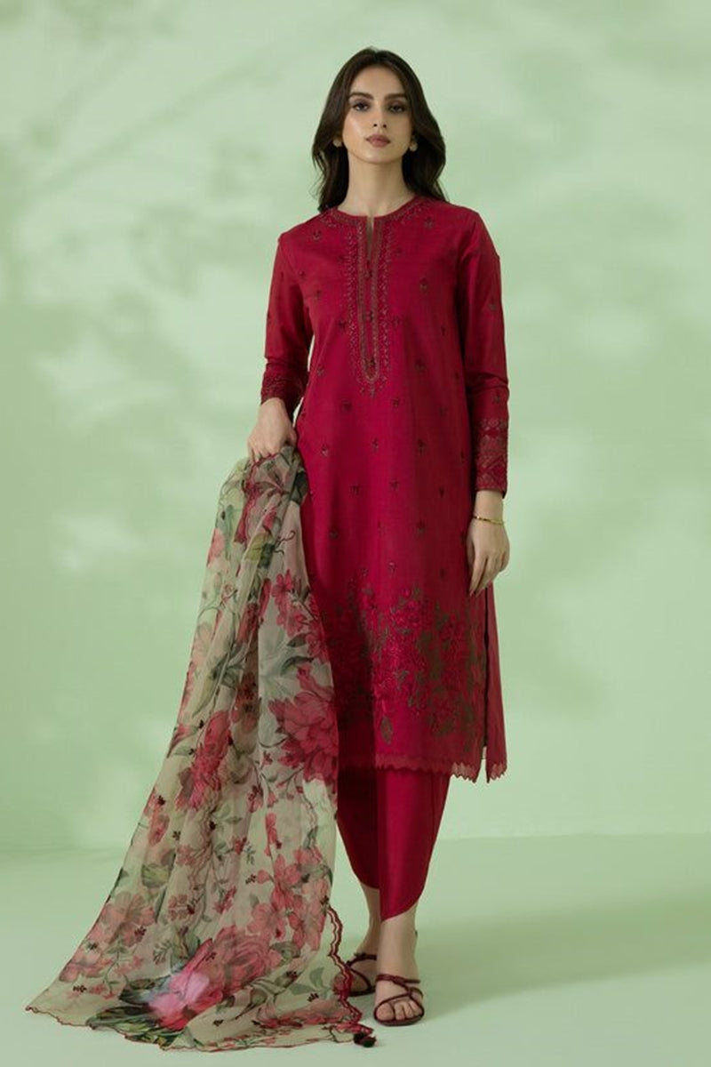 Sapphire Embroidered Dhanak Three Piece SP-751