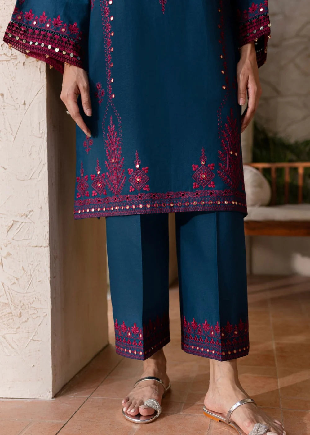 femalechoice Fcc-201 Blue Dhanak two piece