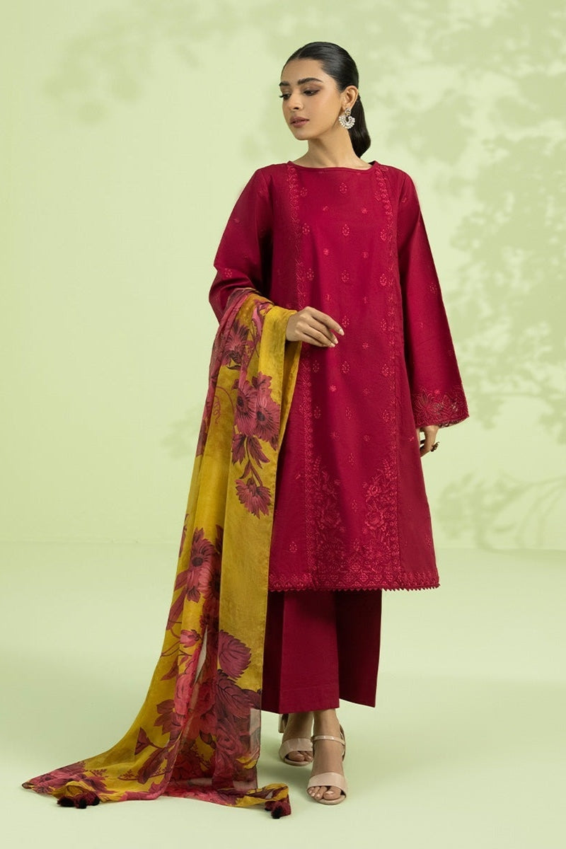 Sapphire Embroidered Dhanak Three Piece SPW-771