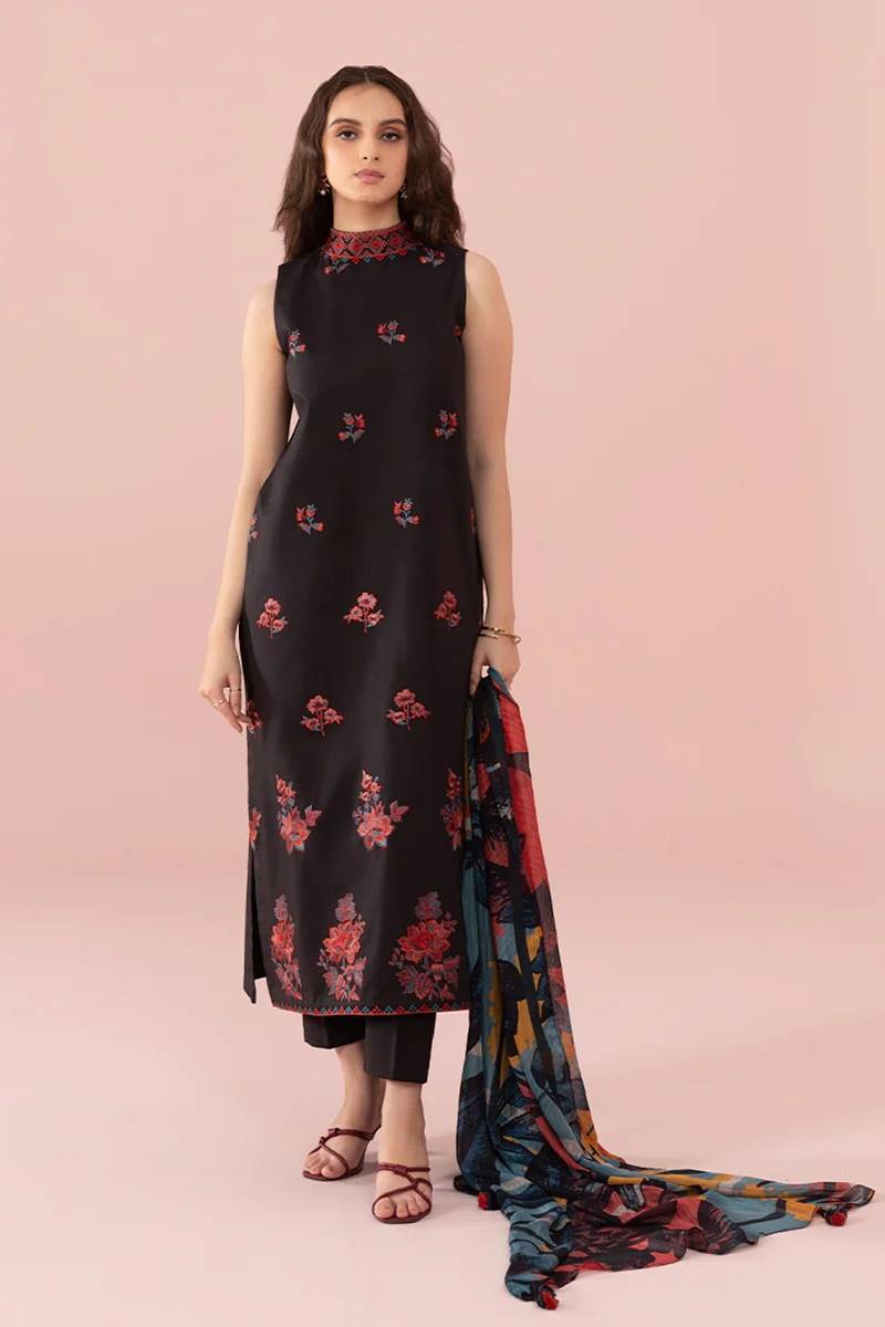 Sapphire Embroidered Dhanak Three Piece SPW-871