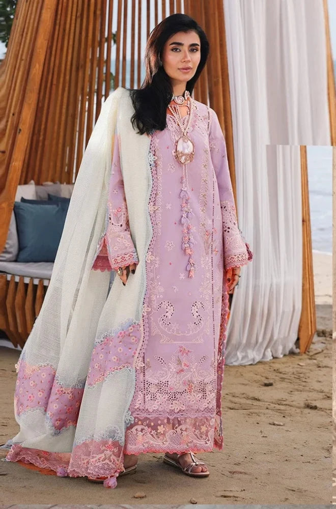 Qalamkar Lawn Chikenk-Kari Embroidered Three Piece QL-369