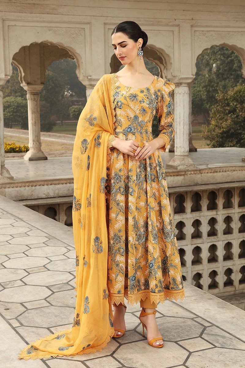 Bareeze D 355 Musturd Dhanak Collection