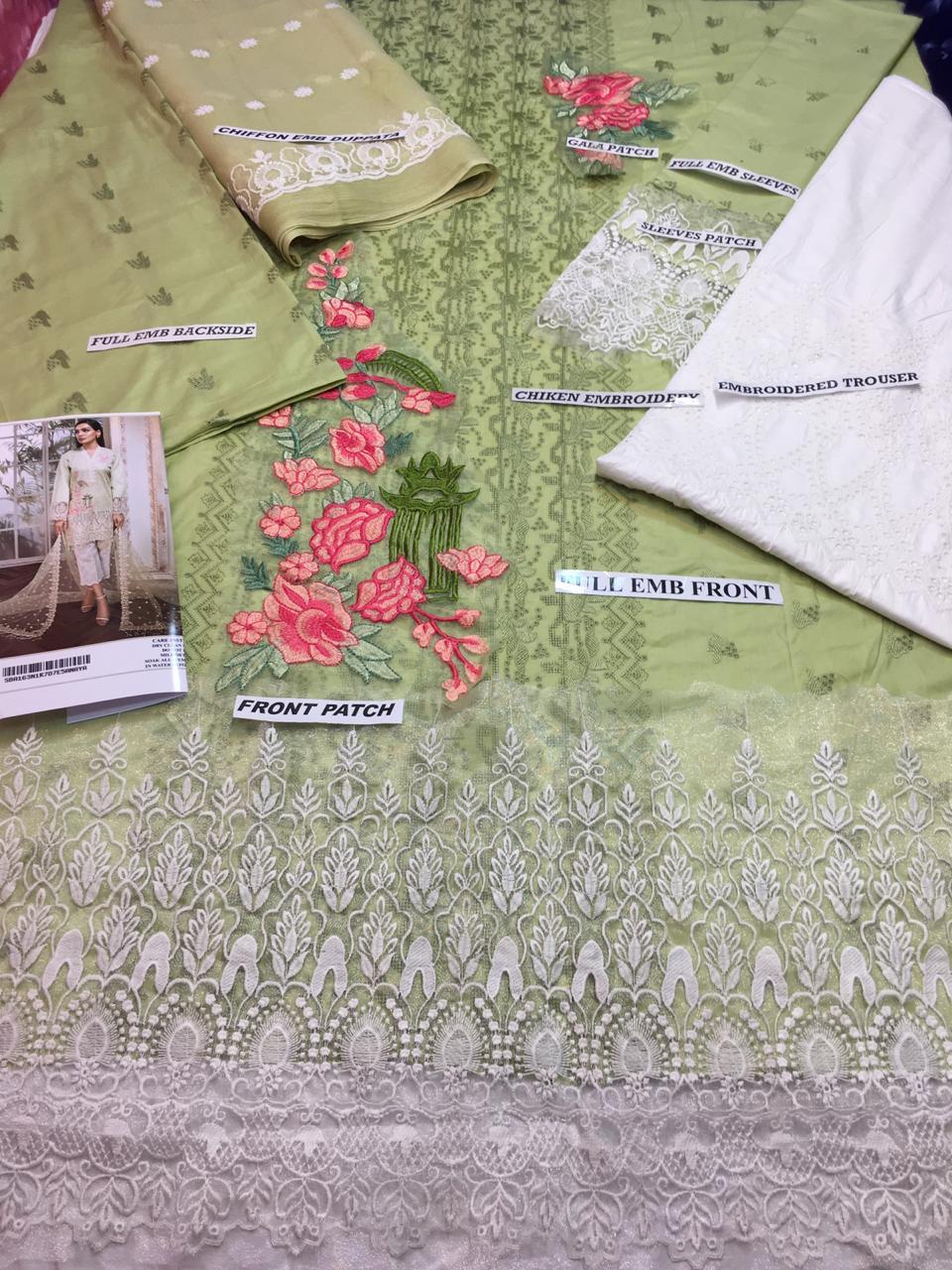 Anaya ANL-04A RHEA Lawn three piece suit Lawn Collection
