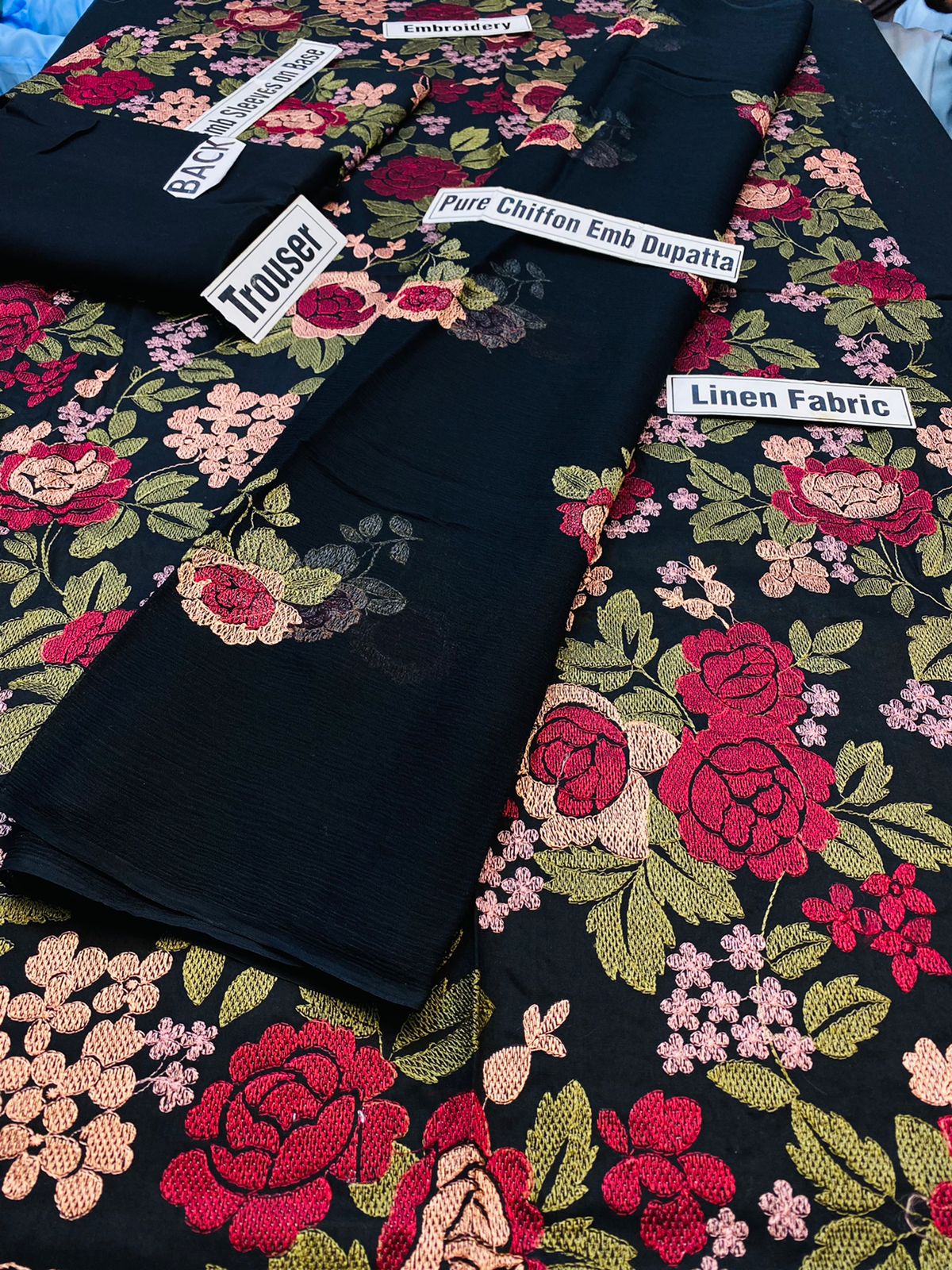 Bareeze D 345 Black EID Collection Embroidered Three Piece Lawn Collection