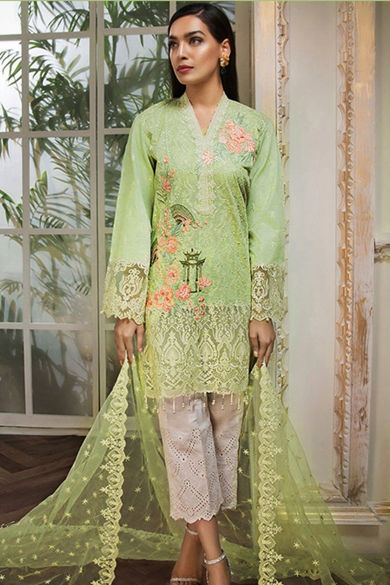 Anaya ANL-04A RHEA Lawn three piece suit Lawn Collection
