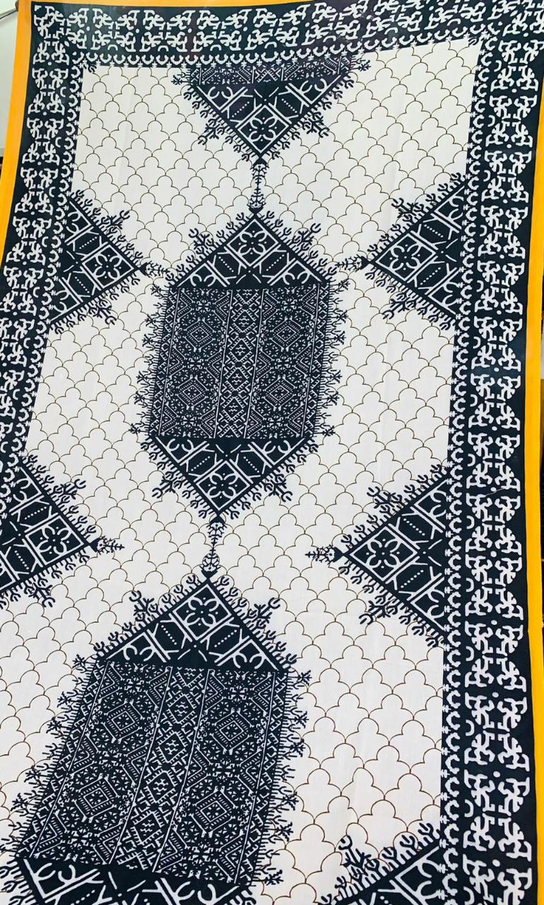Khaadi KO18403 Black Dhanak Embroidered three piece With Pashmina Shawl