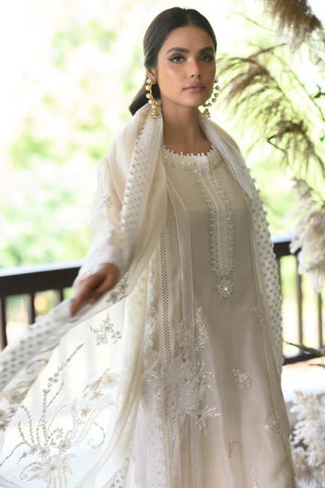 femalechoice Design#709 Cream Embroidered Lawn Three Piece Summer Collection