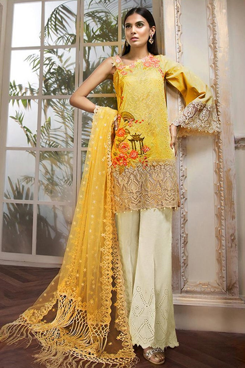 Anaya ANL-03A RHEA Lawn three piece suit Lawn Collection