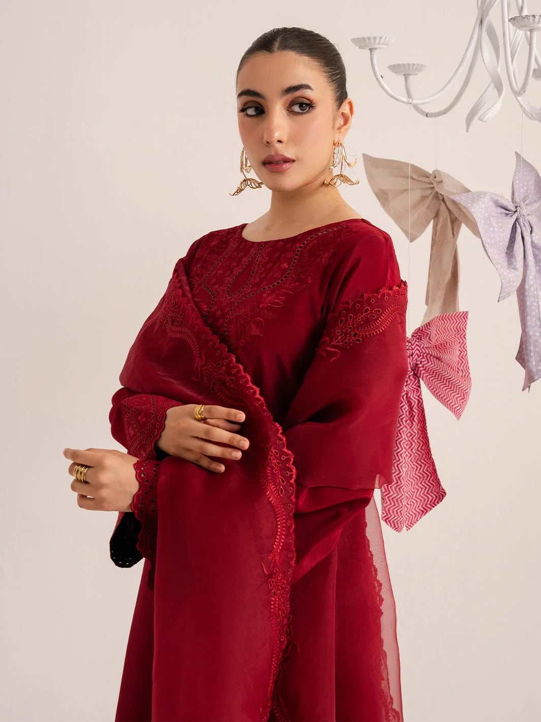 Hussain Rehar Embroidered lawn Three Piece D-370