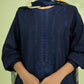 Sapphire 540 Blue Lawn  Embroidered three piece