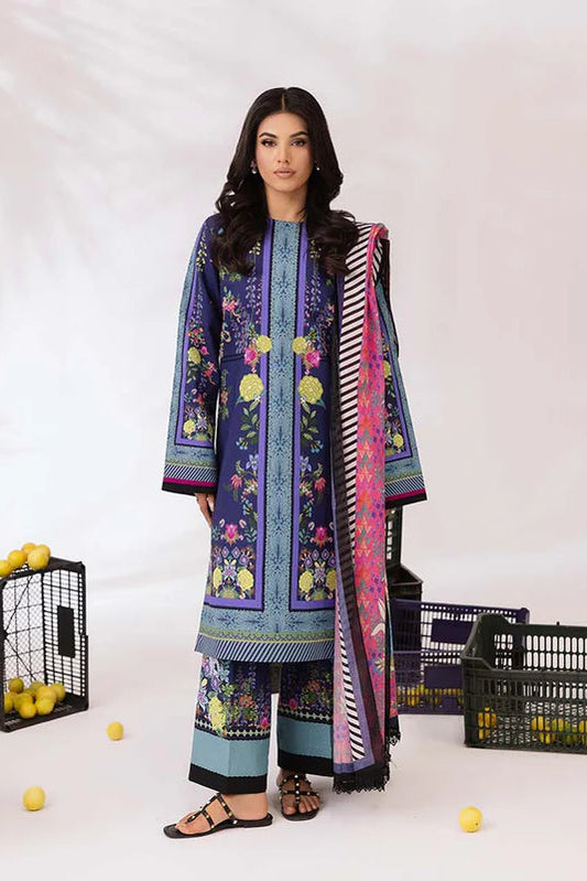 COCO BY ZARA SHAHJAHAN Printed three  piece suit D-292