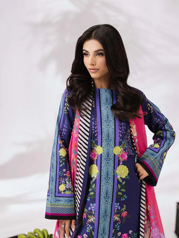 COCO BY ZARA SHAHJAHAN Printed three  piece suit D-292