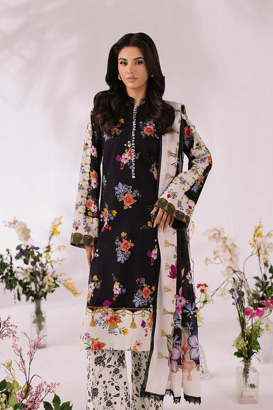 COCO BY ZARA SHAHJAHAN Printed three  piece suit D-290