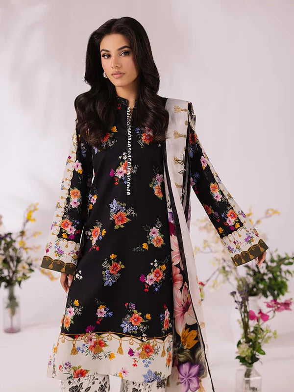 COCO BY ZARA SHAHJAHAN Printed three  piece suit D-290