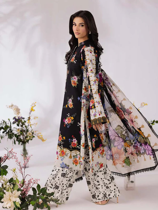 COCO BY ZARA SHAHJAHAN Printed three  piece suit D-290