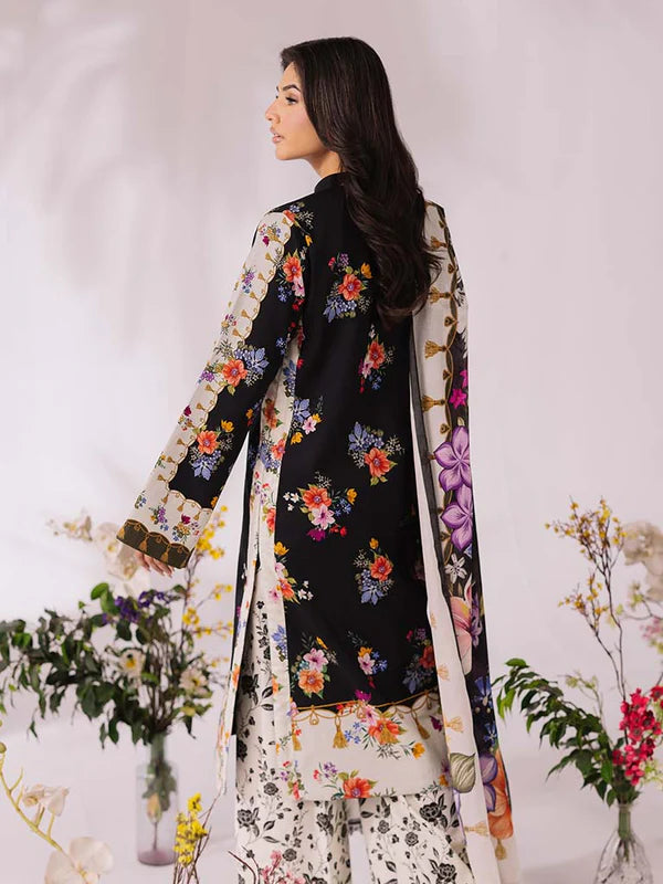 COCO BY ZARA SHAHJAHAN Printed three  piece suit D-290
