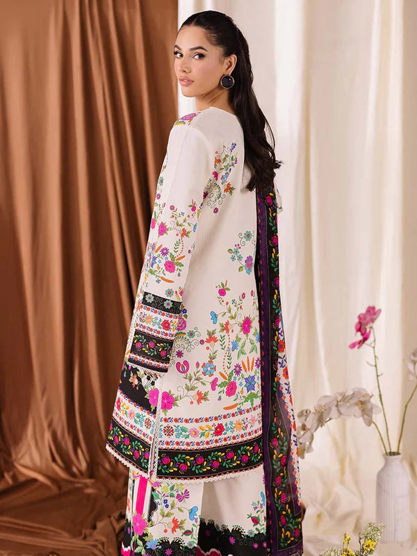 COCO BY ZARA SHAHJAHAN Printed three  piece suit D-295