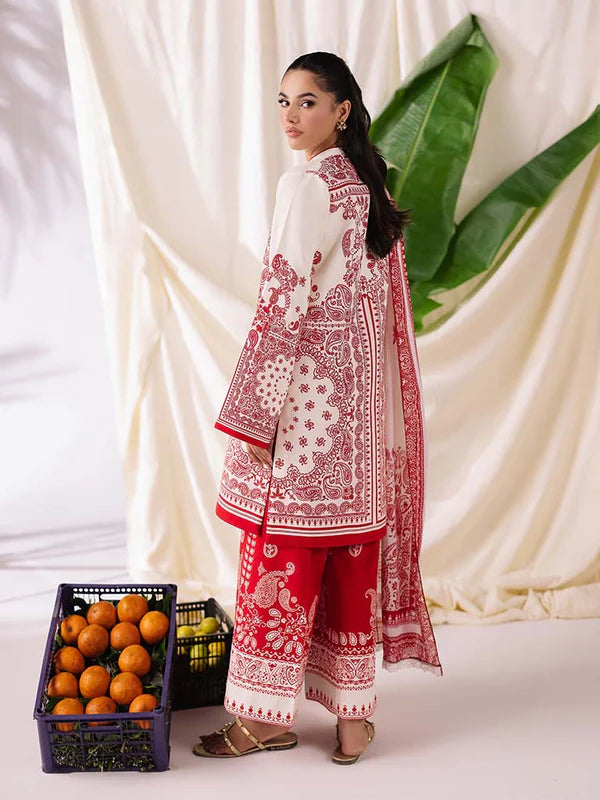 COCO BY ZARA SHAHJAHAN Printed three  piece suit D-296