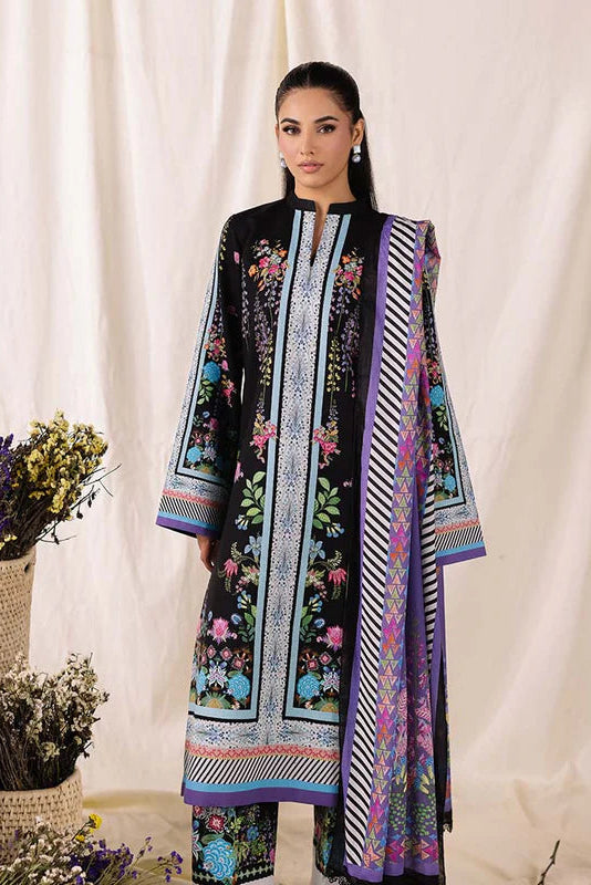 COCO BY ZARA SHAHJAHAN Printed three  piece suit D-291