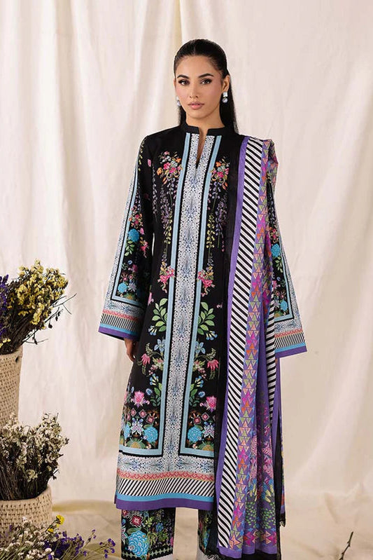 COCO BY ZARA SHAHJAHAN Printed three  piece suit D-291