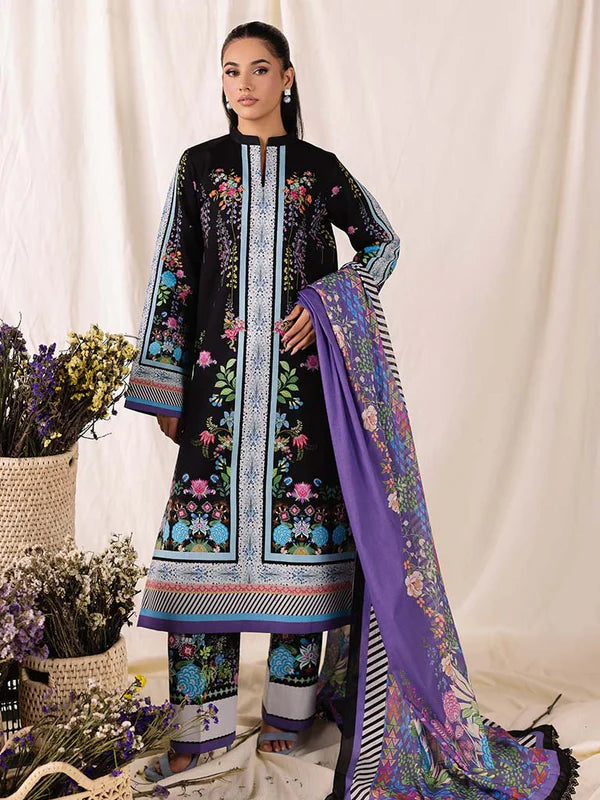COCO BY ZARA SHAHJAHAN Printed three  piece suit D-291