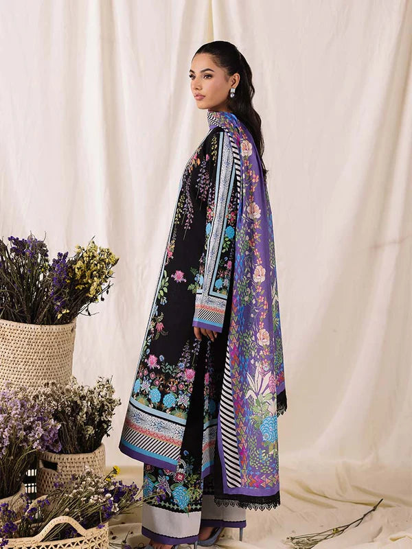 COCO BY ZARA SHAHJAHAN Printed three  piece suit D-291