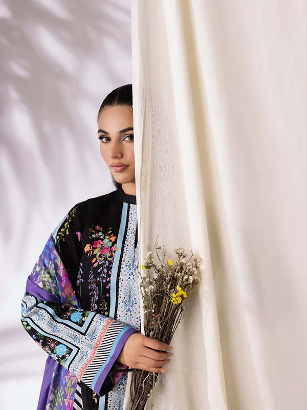 COCO BY ZARA SHAHJAHAN Printed three  piece suit D-291