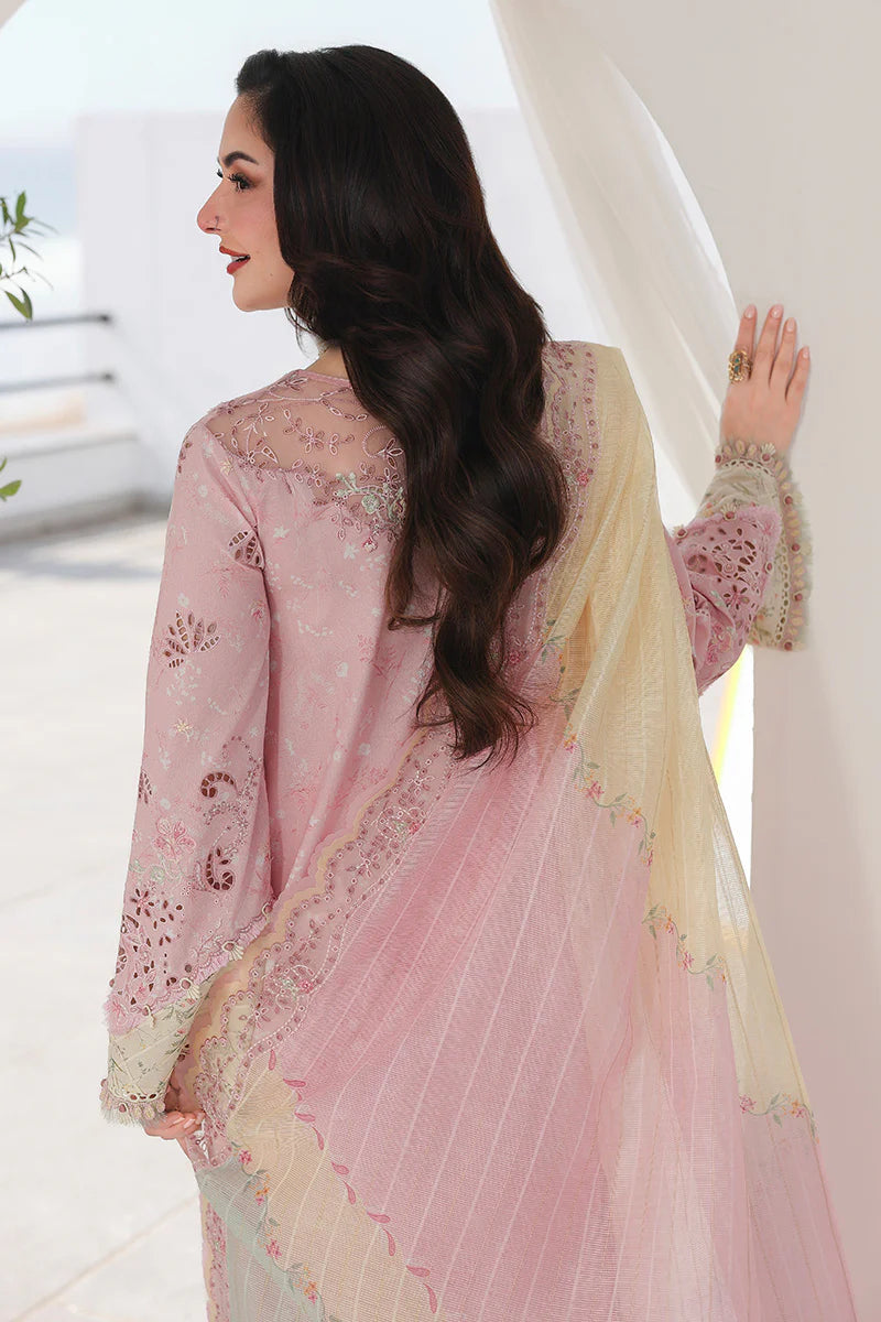 Qalamkar Chikenkari Embroidered lawn Three Piece QL-322