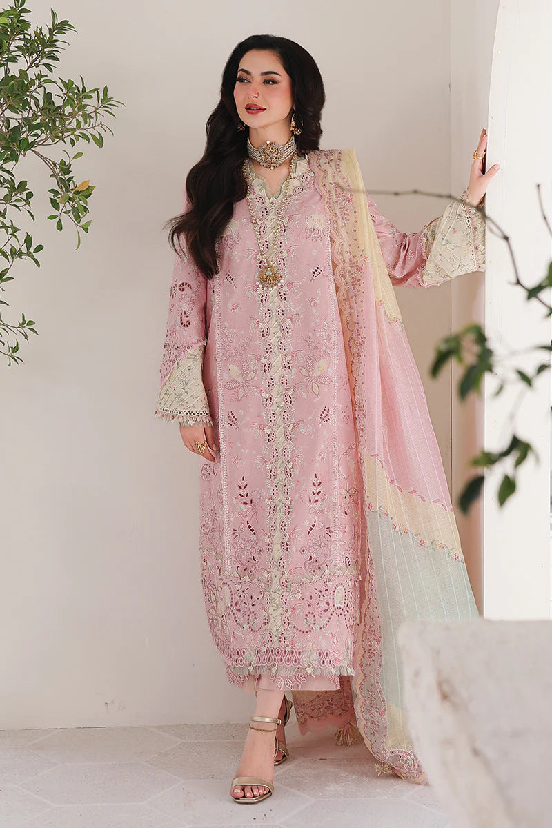 Qalamkar Chikenkari Embroidered lawn Three Piece QL-322