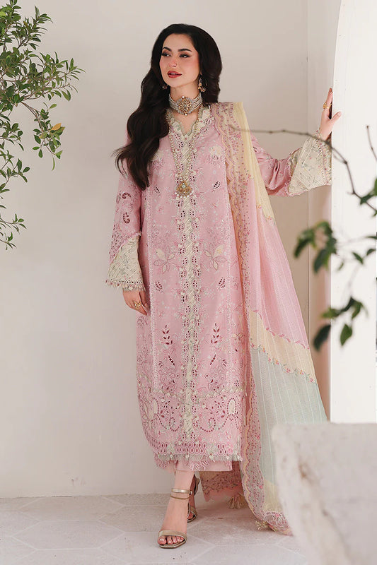 Qalamkar Chikenkari Embroidered lawn Three Piece QL-322