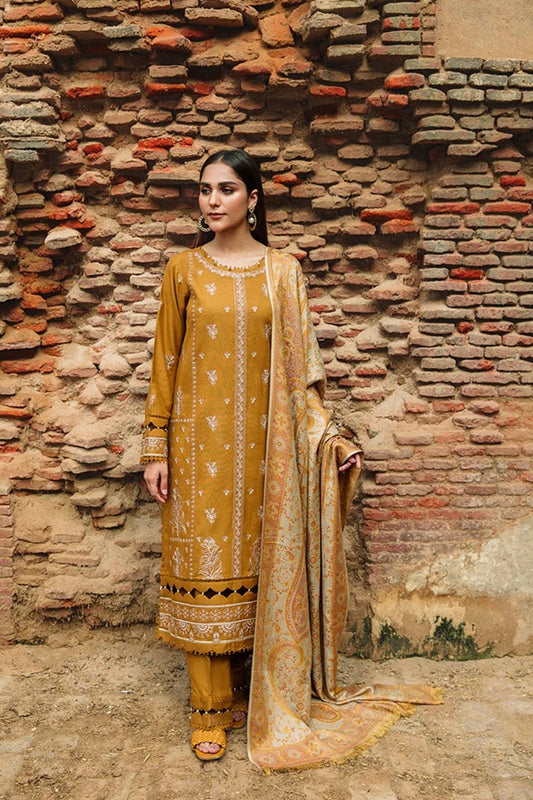 RAJBARI Embroidered Dhanak Three Piece RAJ-788