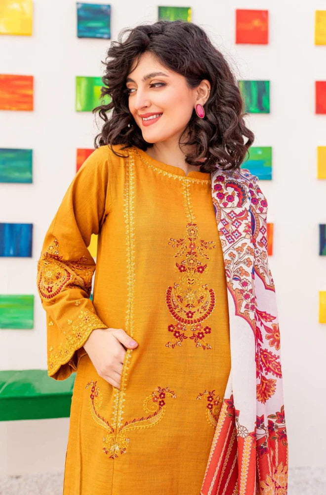 Batik D 731  Embroidered Dhanak Three Piece Winter Collection