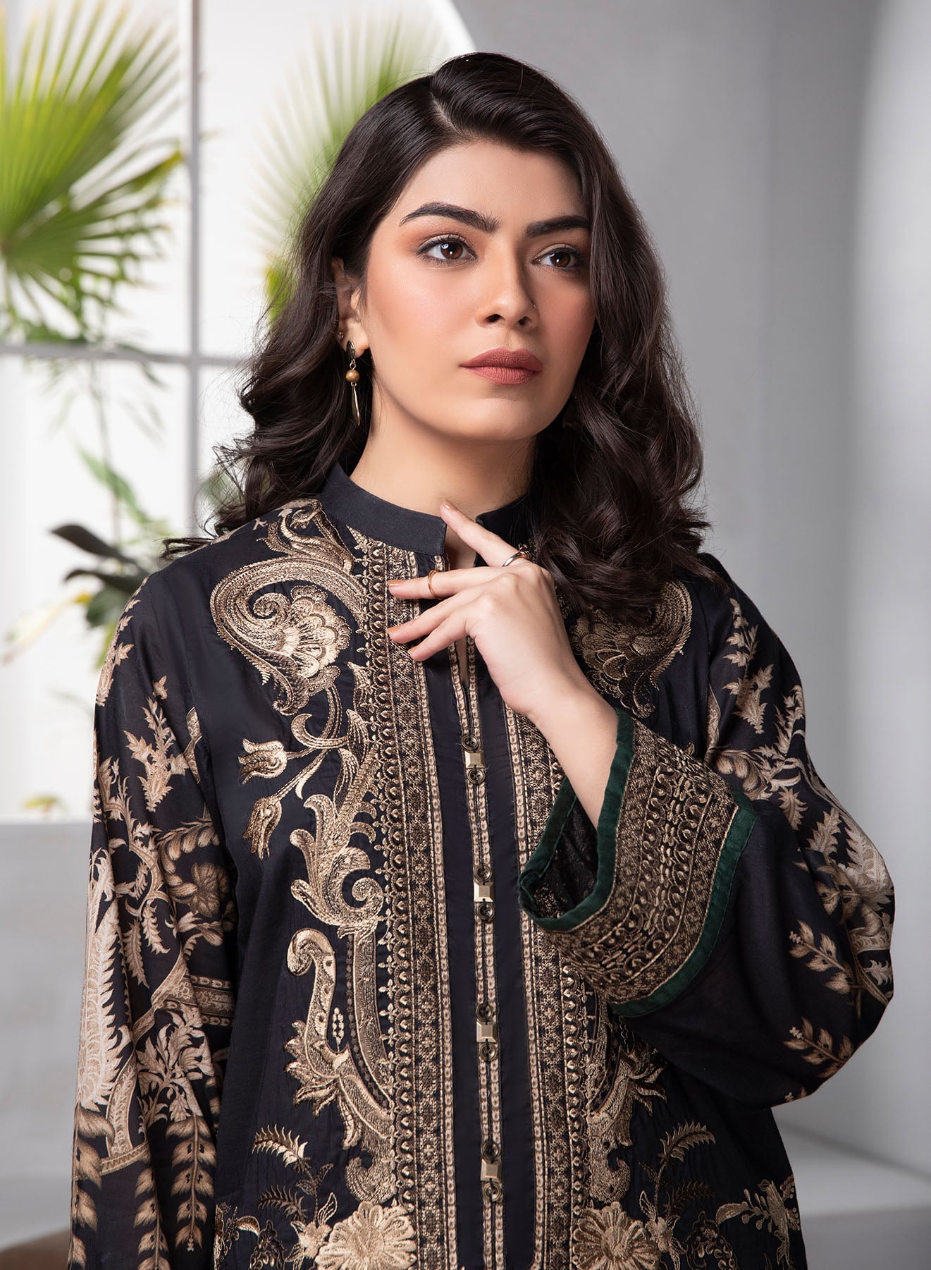 Zarashahjhan Embroidered Dhanak Three Piece COCO-805