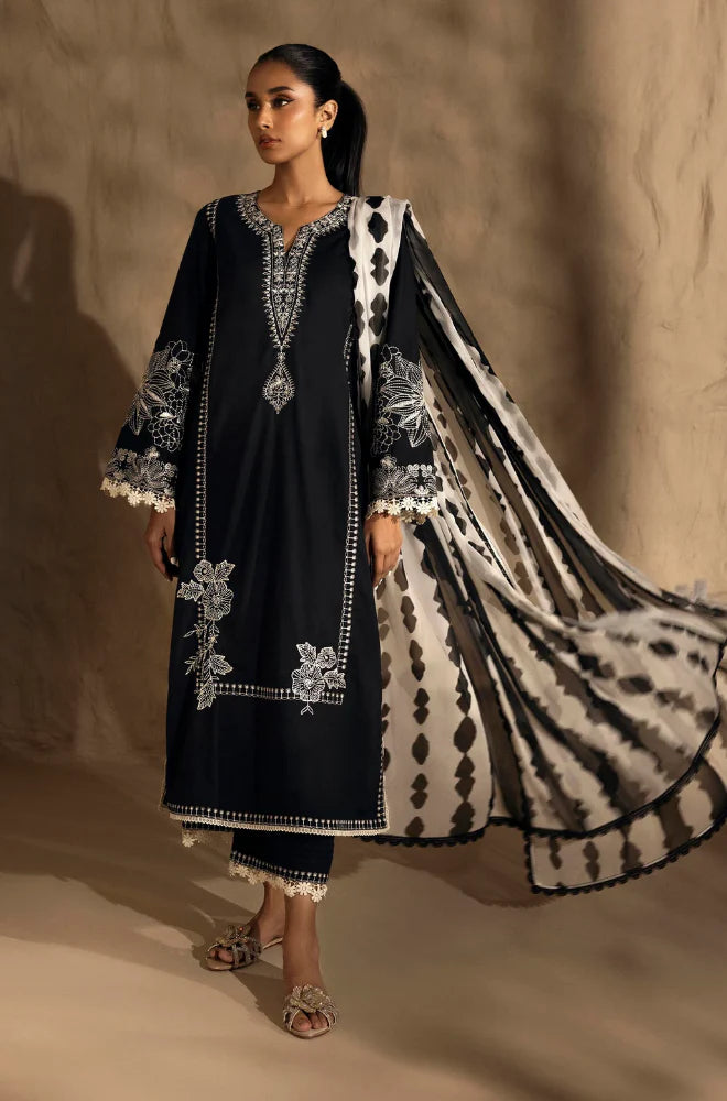 SANA SAFINAZ Embroidered Dhanak Three Piece SS-713