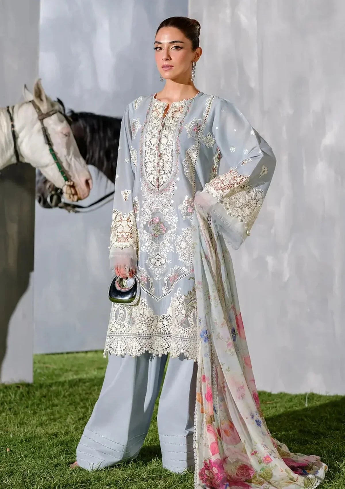 ELAF Embroidered lawn Three Piece EL-313