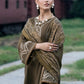 izel Embroidered Dhanak Three Piece D-101