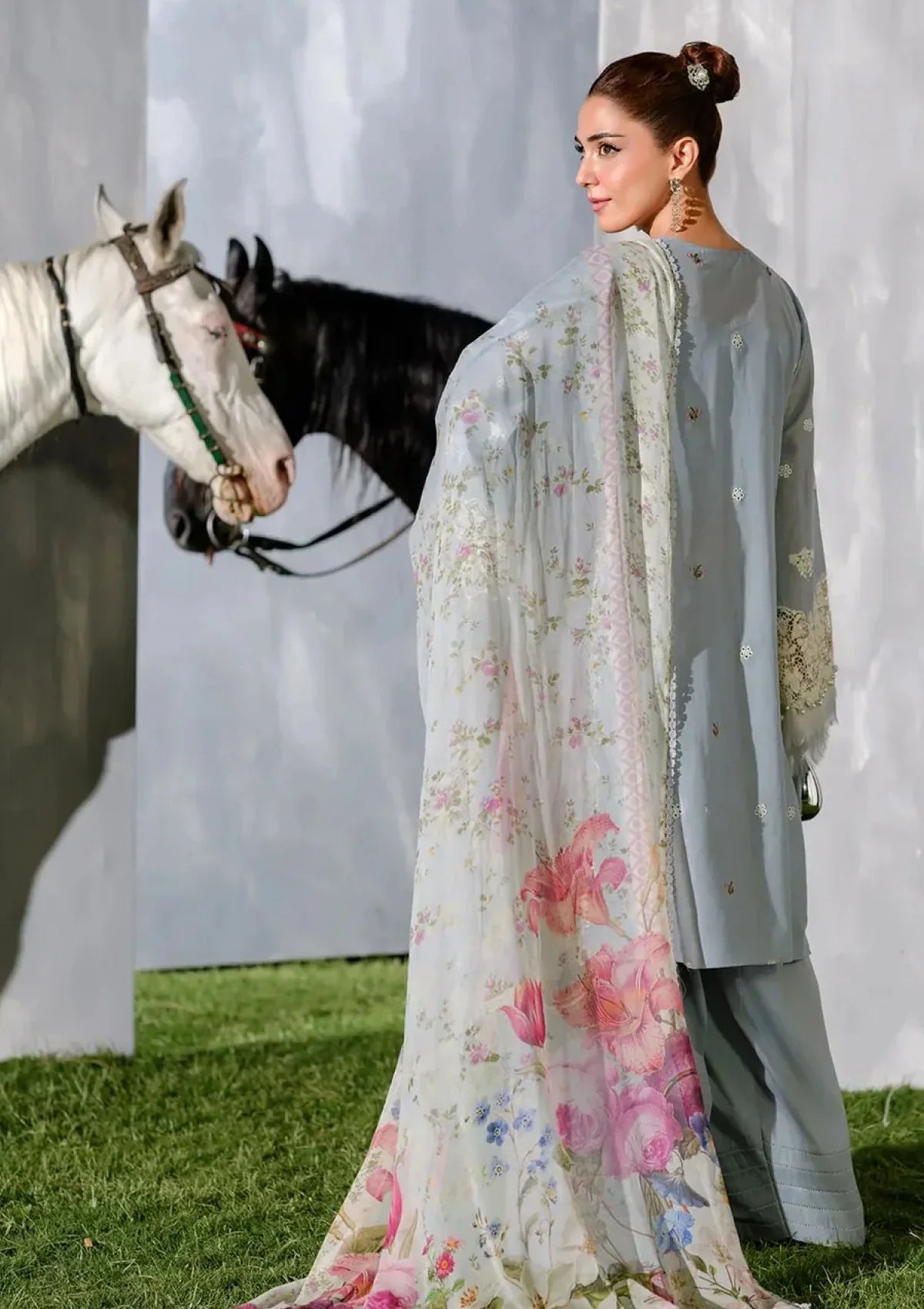 ELAF Embroidered lawn Three Piece EL-313
