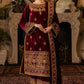 Zainab Chotani ZC-221 Embroidered Velvet Three piece  Winter Collection