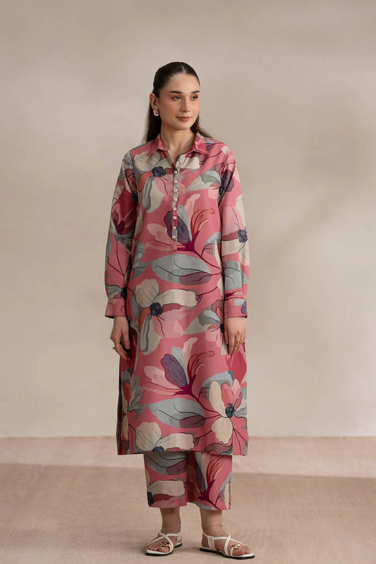 fcc-730 Printed Airjet Viscous Silk two Piece