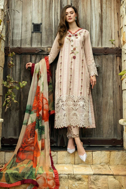 EID Collection Mushq Embroidered lawn Three Piece D-210