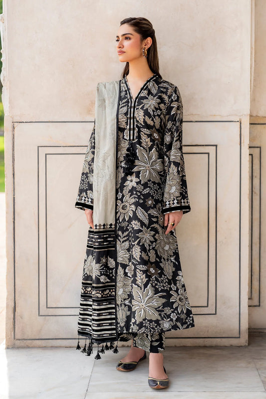Baroque D-786 Printed three  piece suit