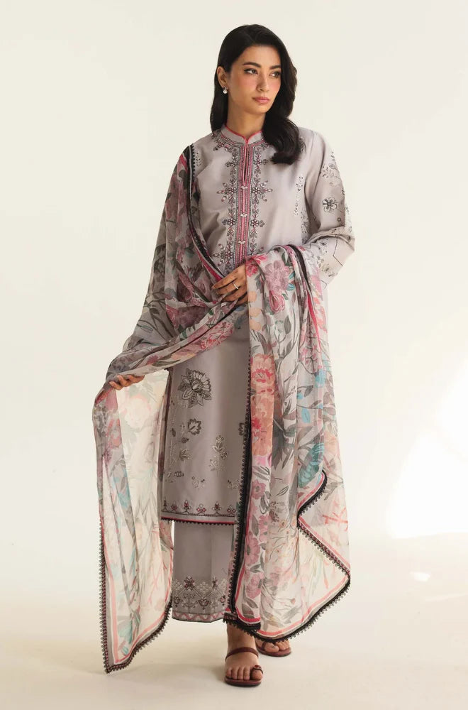 Zarashahjhan Embroidered dhanak Three Piece COCO-710