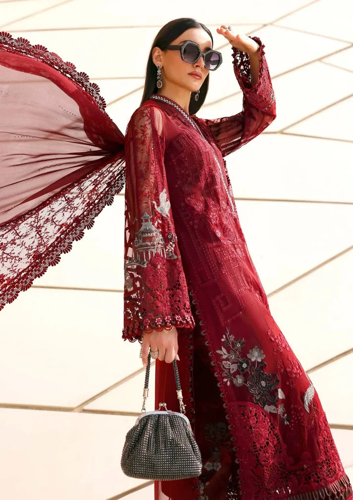Maria-B Luxury 26 Lawn Chikenk-Kari Embroidered Three Piece MB-710